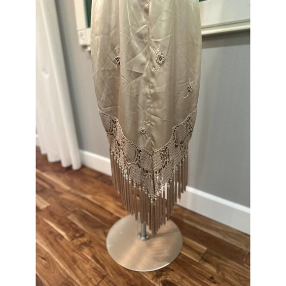 Vintage Sue Wong Nocturne Dress sz 8 NWT STUNNING Champagne crochet - Picture 4 of 10